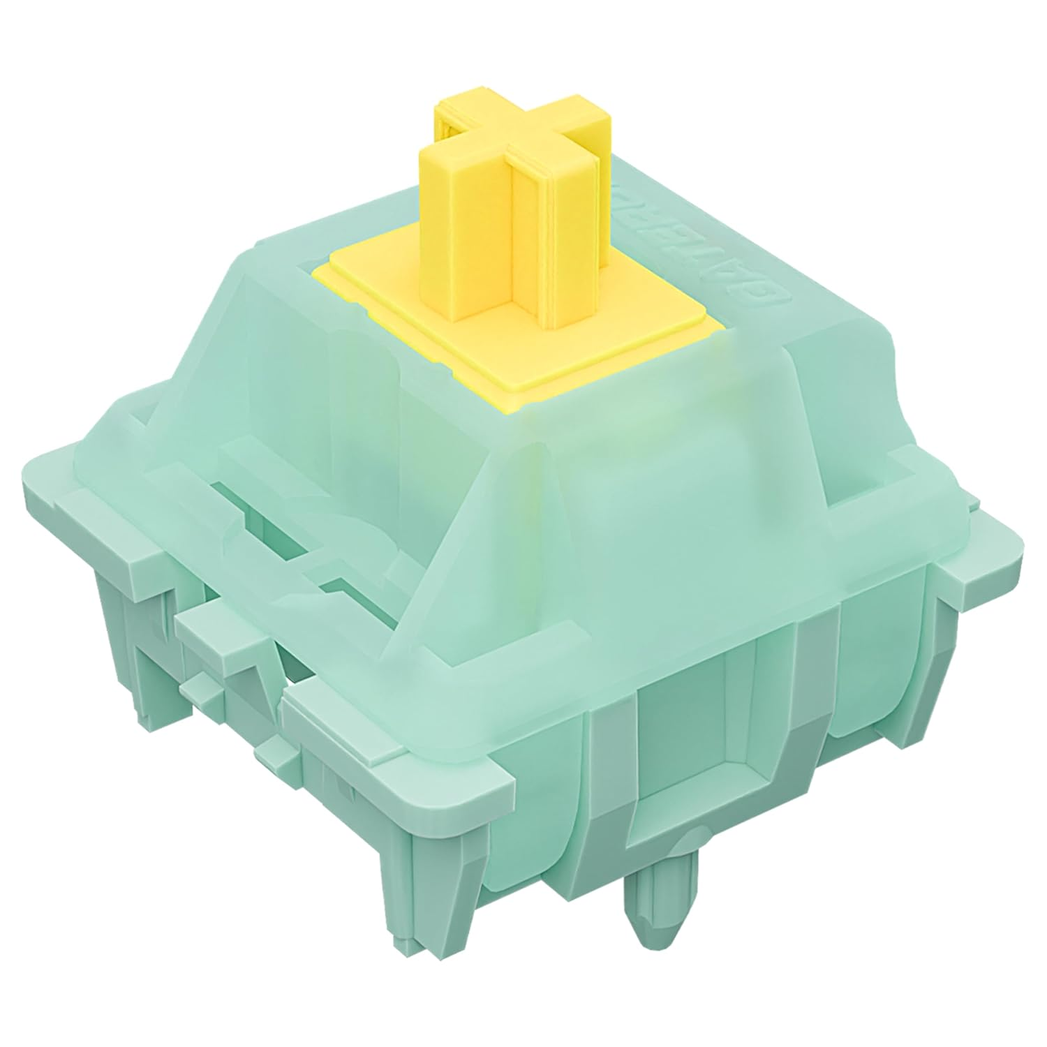 Gateron Mint Switches for Gaming Mechanical Keyboard,5 Pin 55Gf Dual-Stage Spring Pre-Lubed Linear Switches for Gaming and Office(Plugin,45Pcs)