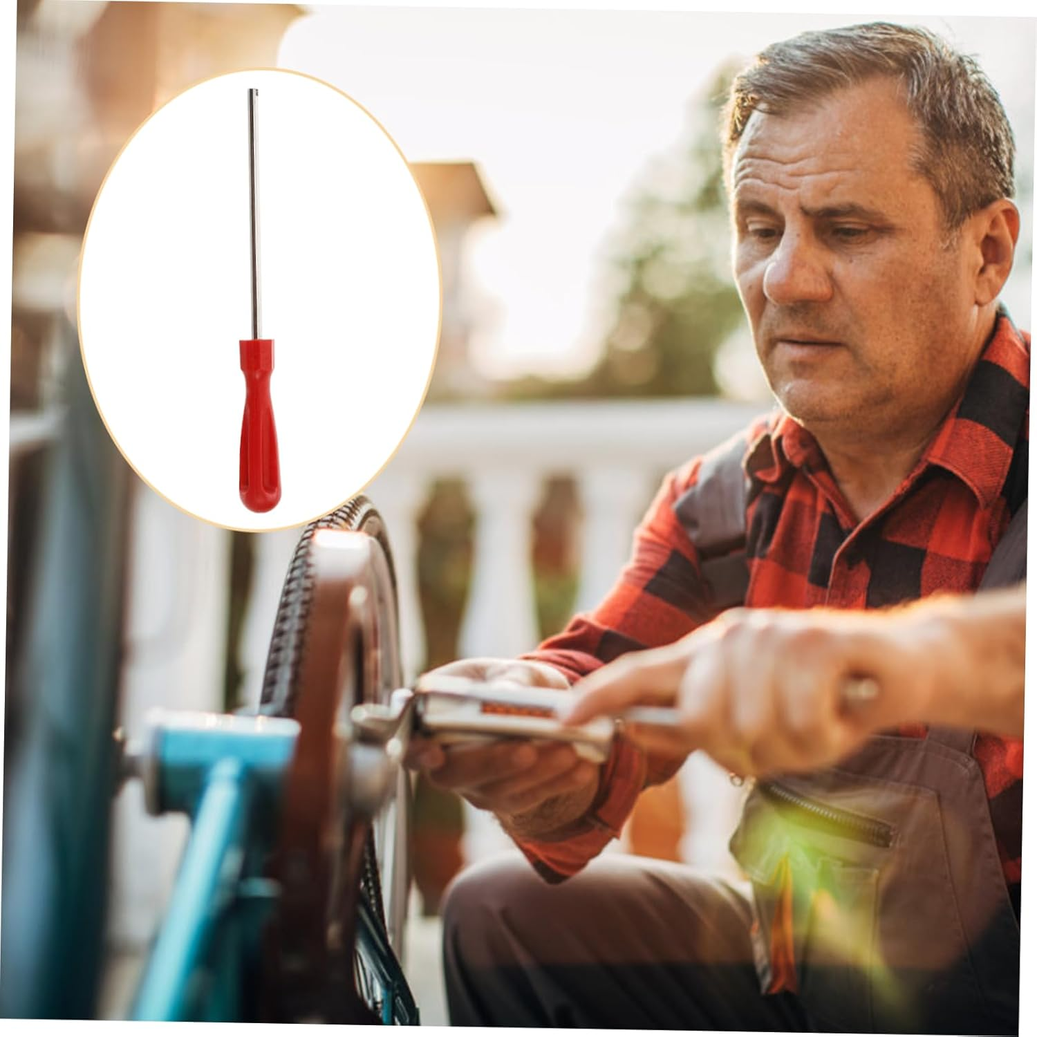 FELTECHELECTR Valve Core Wrench Set 4Pcs Automotive and Bicycle Tire Repair Tools Tire Valve Extension Tool image number 4