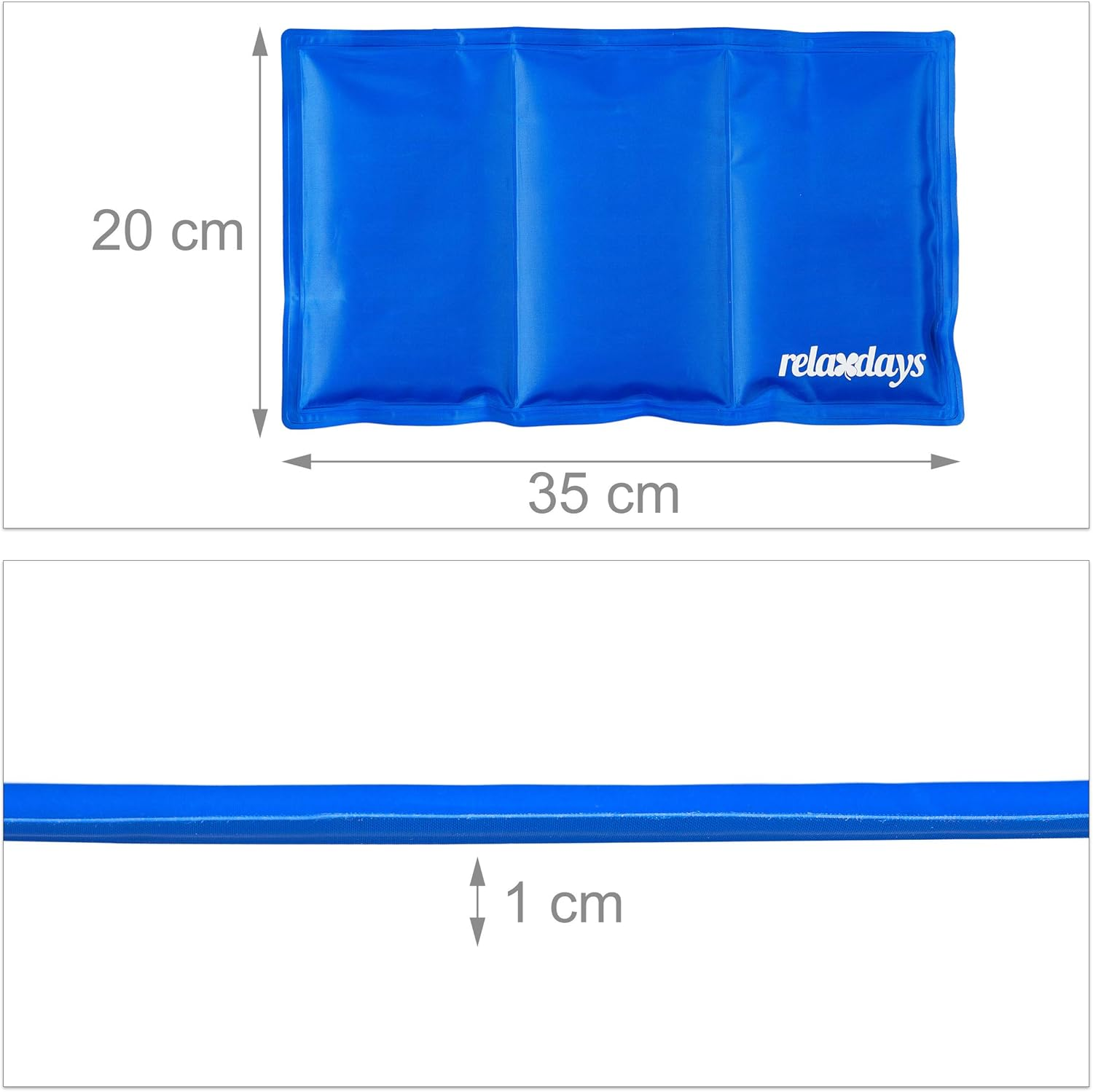 Relaxdays Dog Cooling Mat Self Cooling Wipe Clean Heavy Duty with Gel Cooling Blanket for Animals, Cold Blanket 20 X 35 Cm, Blue image number 6