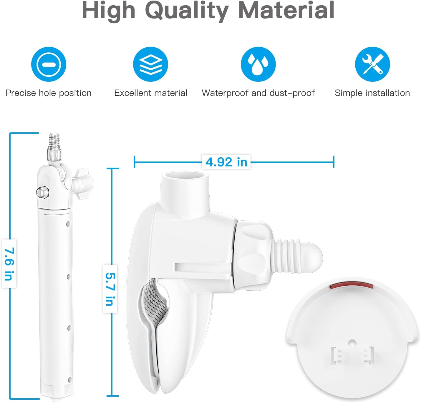 HOLACA Baby Monitor Mount for Vtech VM5463/RM5764HD/RM5864HD/RM7764HD/BM3800/BM4700/BM5600/BM5700 Baby Monitor Universal Crib Bracket Holder image number 5