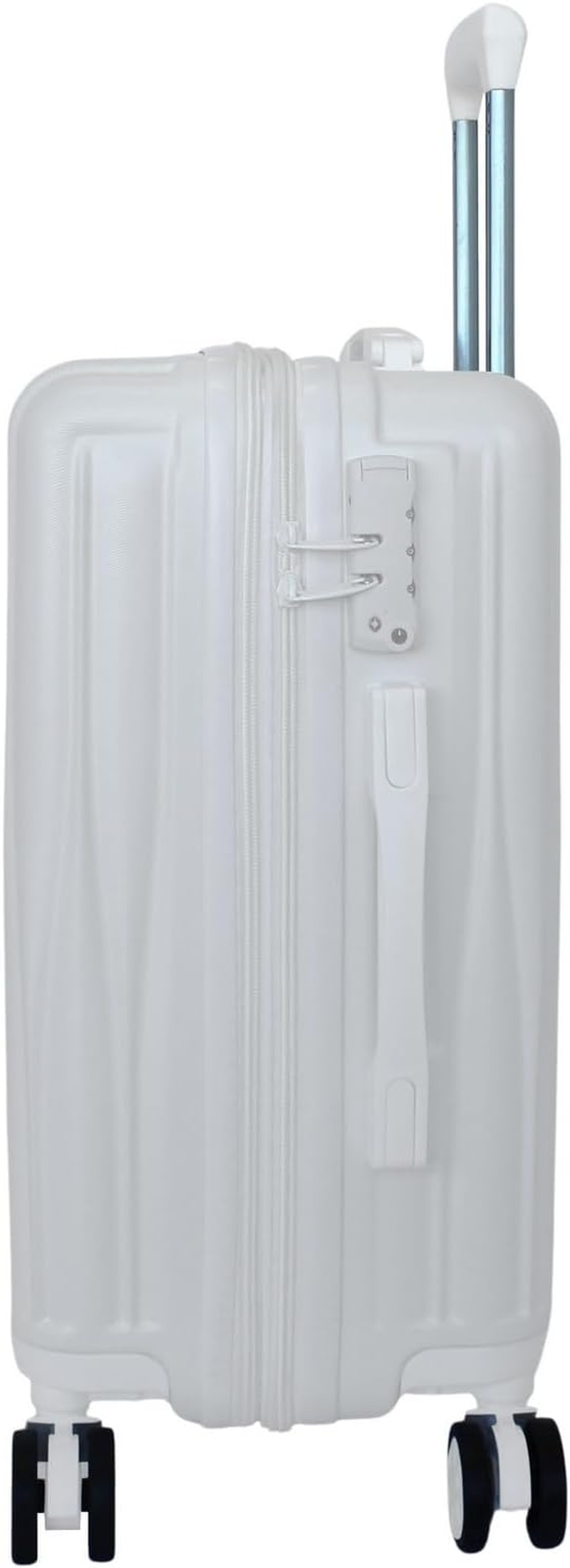 World Traveler Horizons 3-Piece Expandable Spinner Luggage Set, Cream White, Cream White, One_Size, Horizons 3-Piece Expandable Spinner Luggage Set image number 5