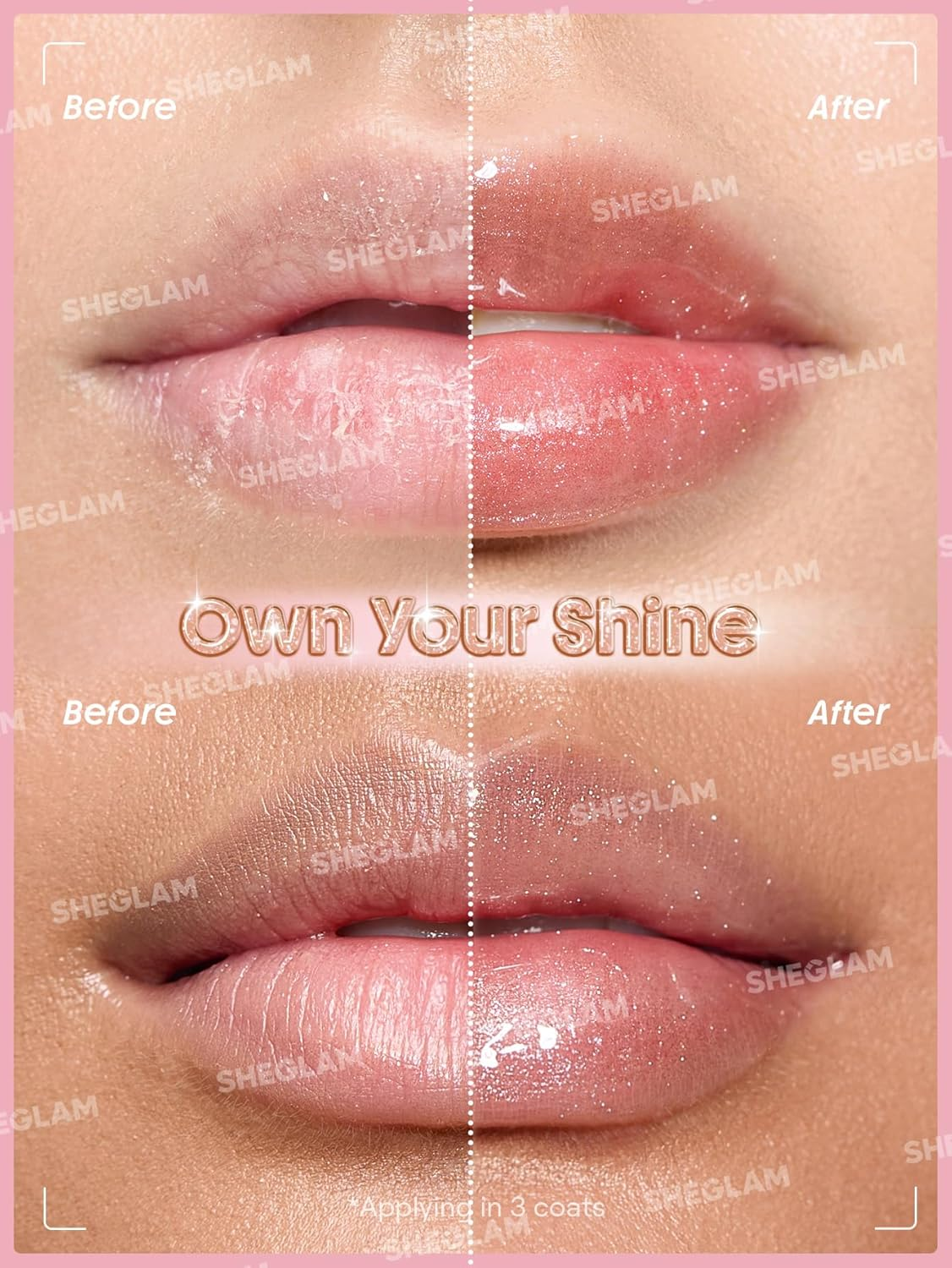 SHEGLAM Booster Shine Plumping Lip Gloss-Own Your Shine image number 5