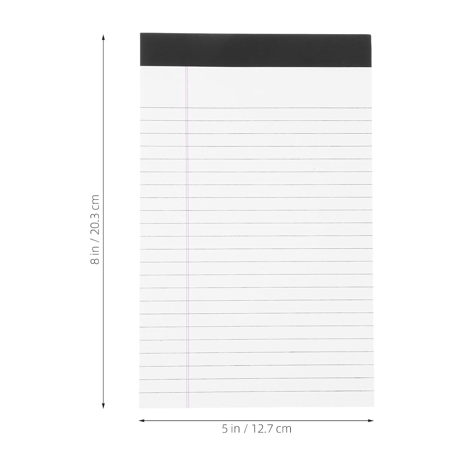 TOVINANNA Legal Pads, 4PCS Wide Ruled Writing Pads Refills Note Pads Lined Memo Pads A5 Legal Pad Wide Ruled Lined Pads Legal Rule for School Office 12.7 * 20.3Cm image number 1