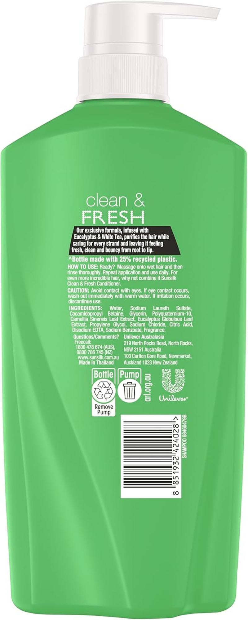 Sunsilk Clean & Fresh Shampoo 700 Ml