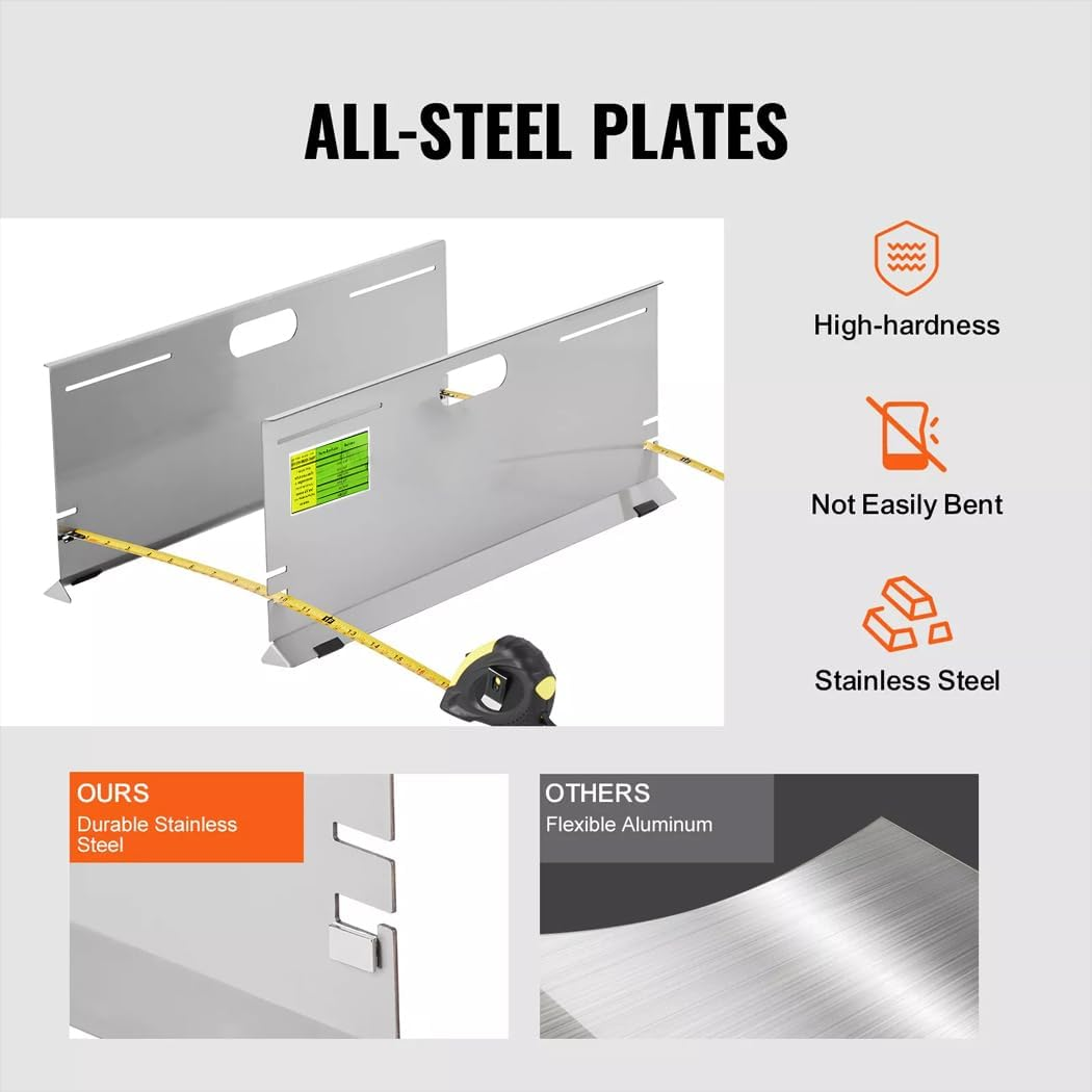 PORIYA 2PCS Wheel Alignment Tool,23 Inch Toe Plates with Tape Measure,Heavy Duty Accurate Measure Tape and Conversion Chart Au,For Car, ATV, UTV (Large) image number 5