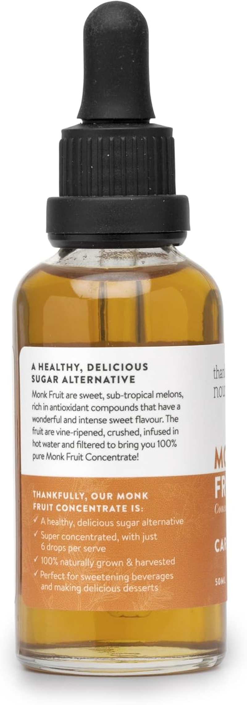 Thankfully Nourished Monk Fruit - Caramel 50Ml image number 3