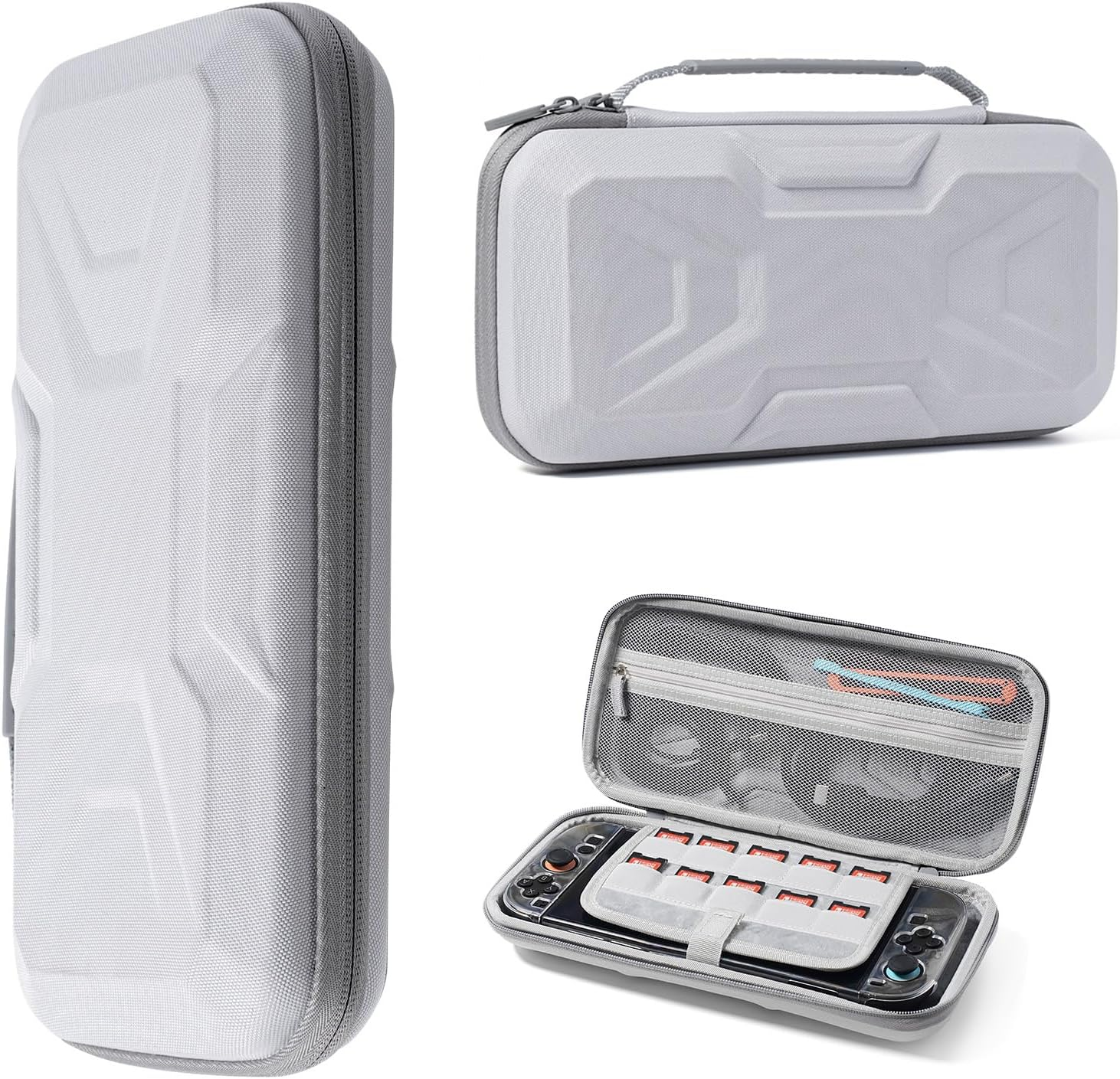 Protective Hard Travel Case for Nintendo Switch 2, Portable Storage Pouch with 10 Game Card Slots for 2025 NS2 Console and Accessories Carry Case (Black)