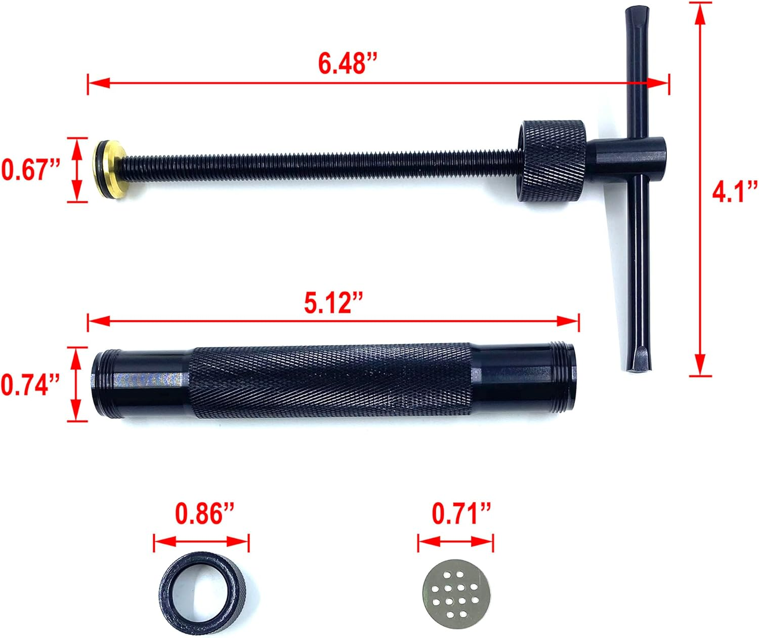 Stainless Steel Clay Extruders Sugar Paste Extruder Cake Fondant Decorating Tool Set (Black) image number 2