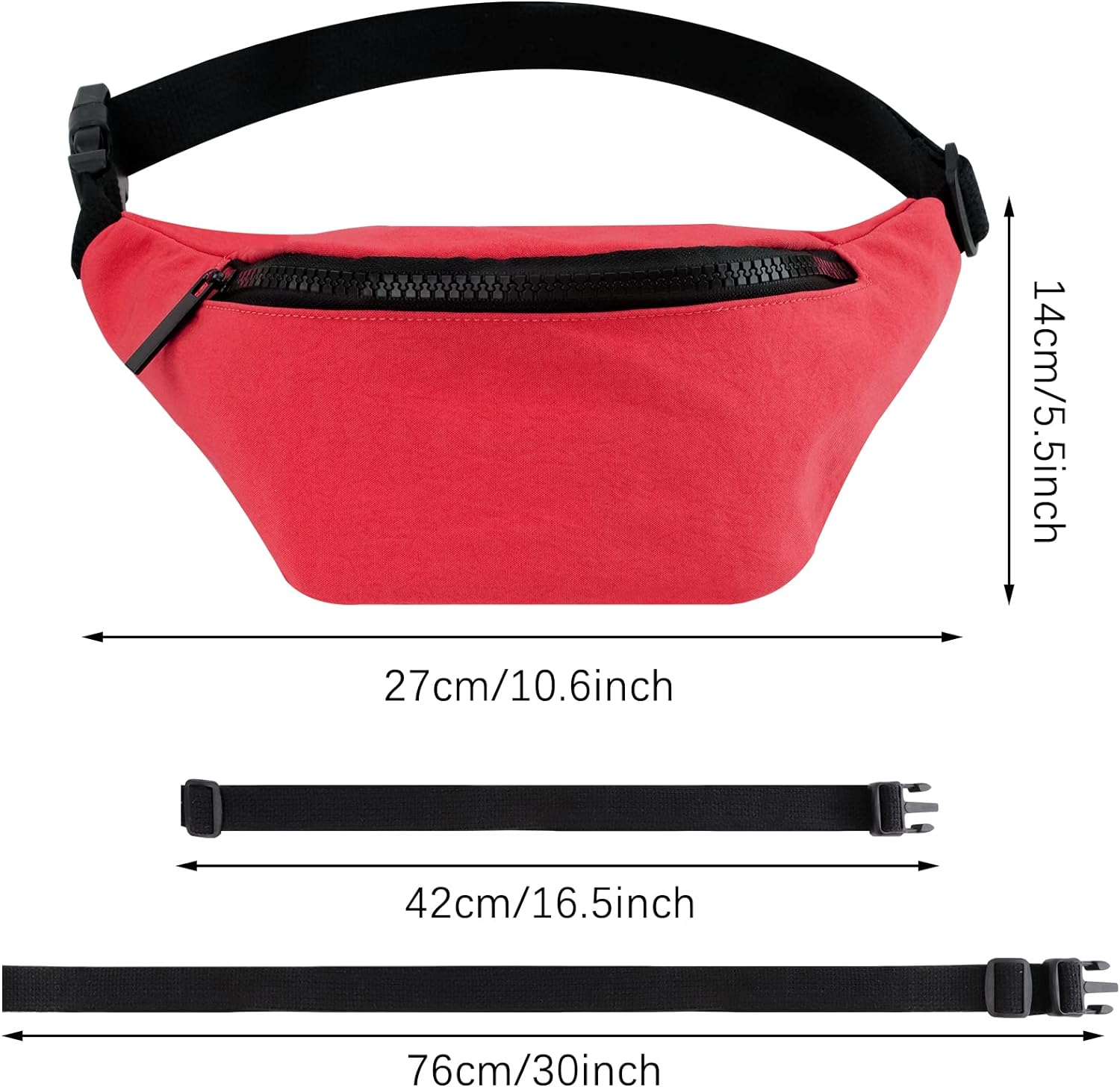 Biefudan Fanny Pack for Kids,Adjustable Waist Bag for Kids Boys Girls,Cute Fashionable Waist Pack Children'S Bum Bag,Sports Workout Traveling Running Carrying Phones Mini Bags (Red) - Orange image number 4