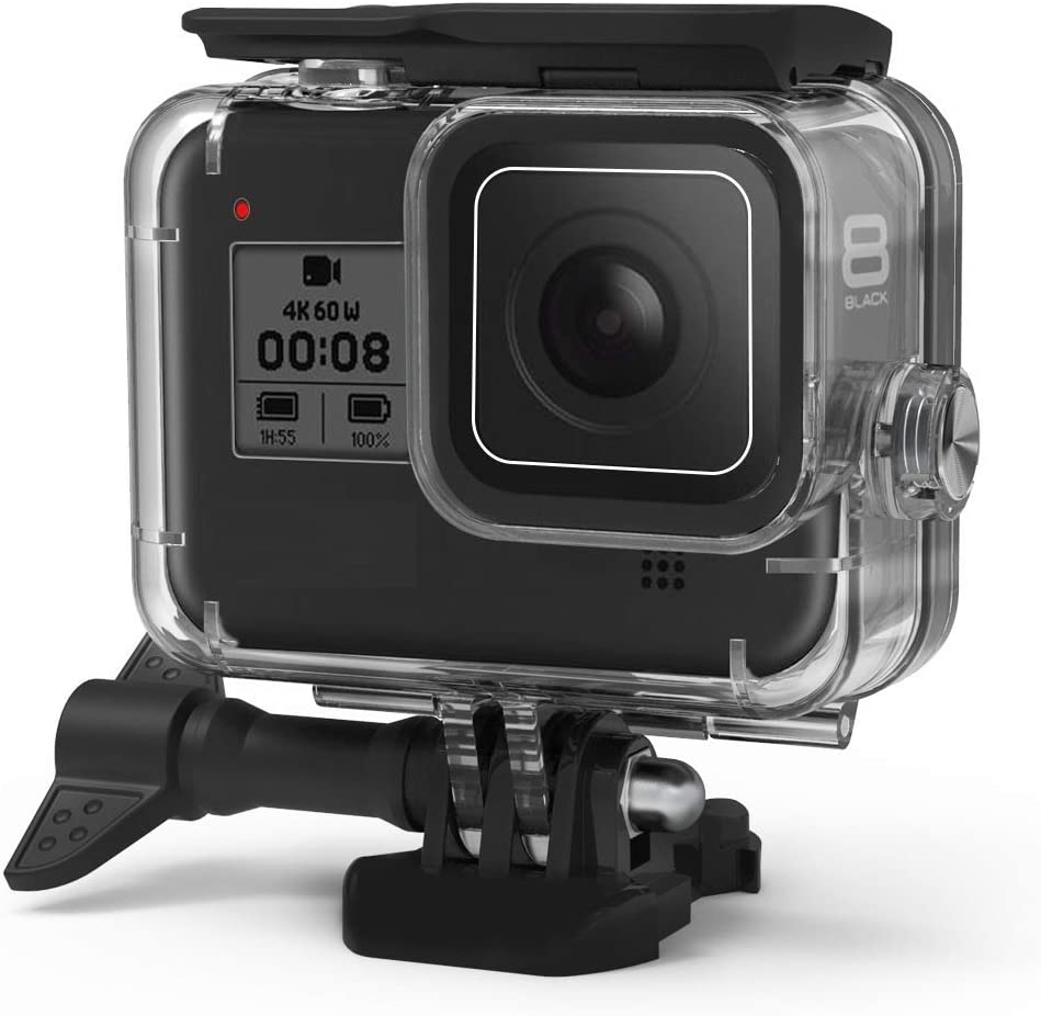 For Gopro Hero 8 Black Accessories Waterproof Protection Housing Case Diving 60M Protective for Gopro Hero 8 Sports Camera, IP68 image number 6