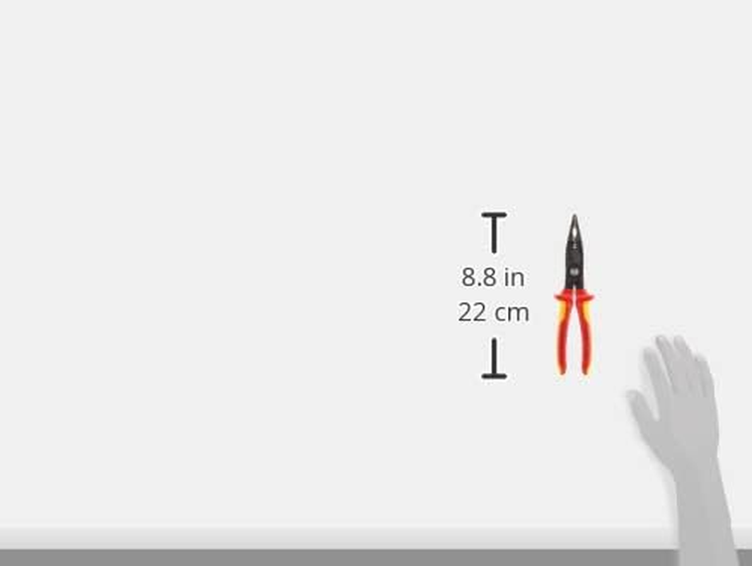 KNIPEX - 13 88 8 US Knipex Tools LP - 13888US Electrical Installation Pliers Red/Yellow image number 1