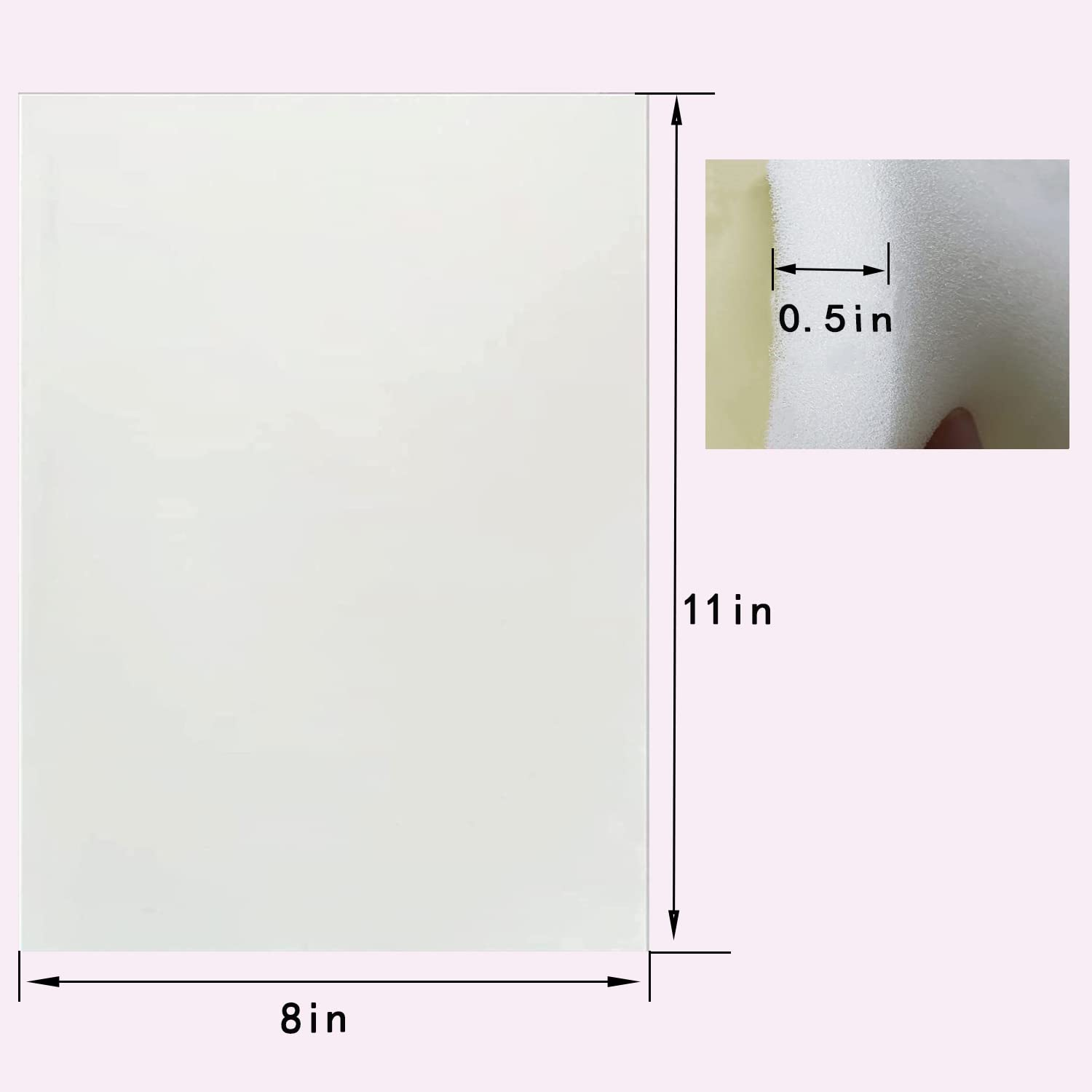 2 Pack Lipo Foam Pads BBL Post Surgery Supplies Foam Boards Liposuction Surgery Sheet 8''*11''*0.5'' AB Board to Help with Post-Surgical Liposuction, Abdominoplasty, Arm and Thigh Fat image number 1