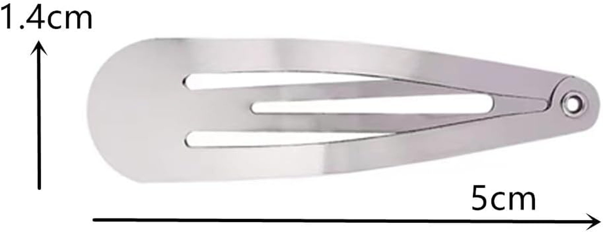 Cuicanfla 50 Pcs Snap Hair Clips, Snap Hair Clips Non-Slip Metal Barrettes for Women Accessories, No-Slip Hair Clips Barrettes for Women and Girls