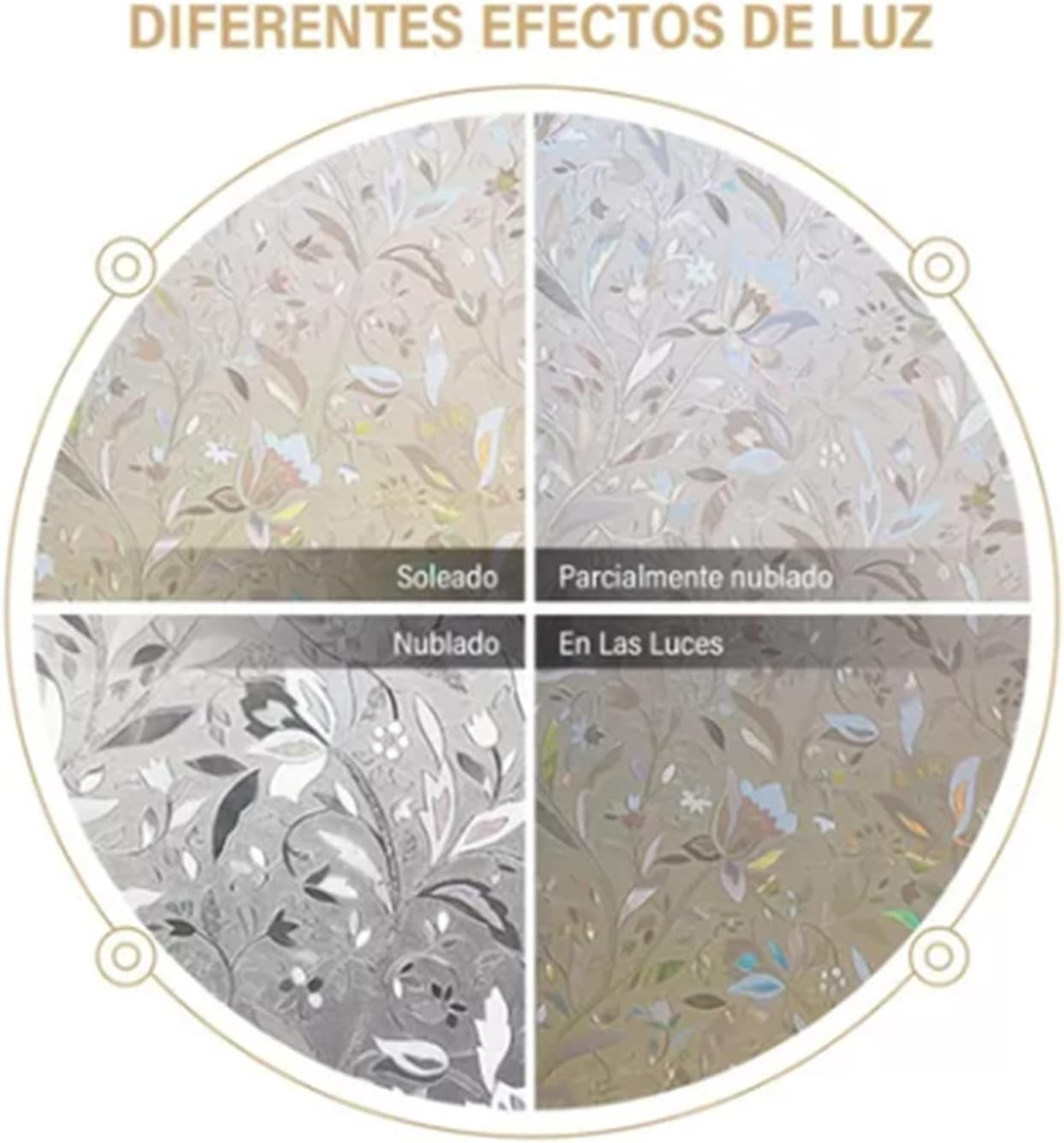 Window Decorations 60X300Cm 3D Pattern Self Adhesive Window Privacy Film Static Cling Window Sticker for Home Office image number 1