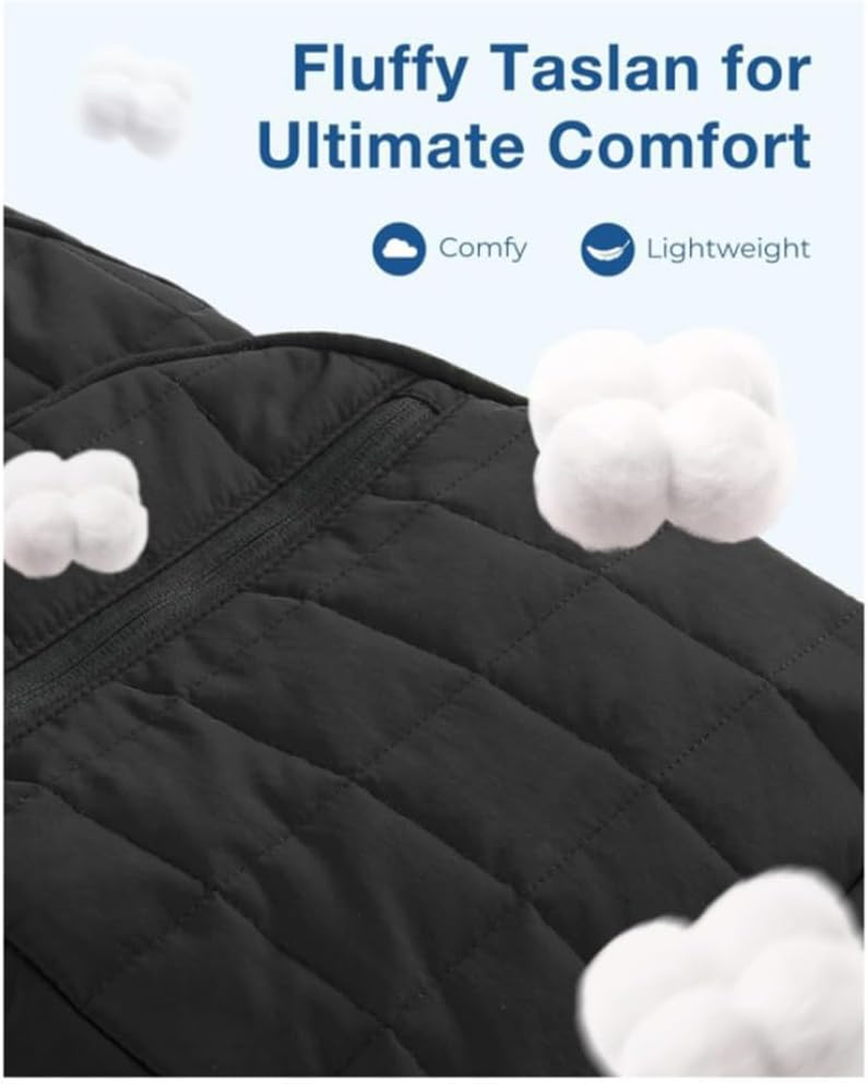 Travel Backpack for Women Work Backpack Quilted Laptop Backpacks Cute Casual Daypack for 15.6 Inch Laptop, Puffer Laptop Bag image number 3