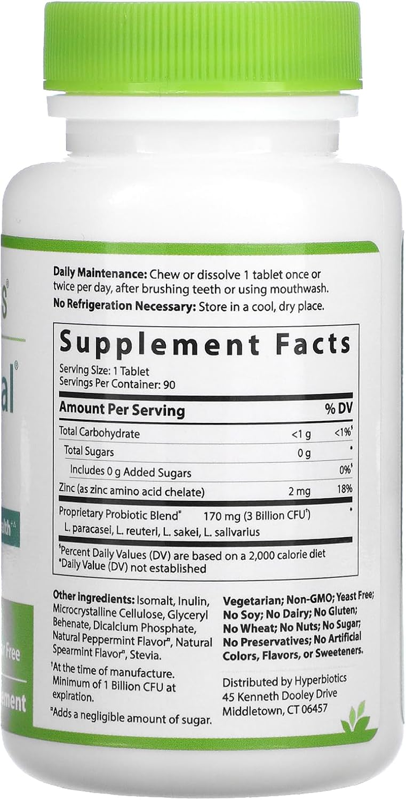 Hyperbiotics Pro-Dental, 90 Chewables