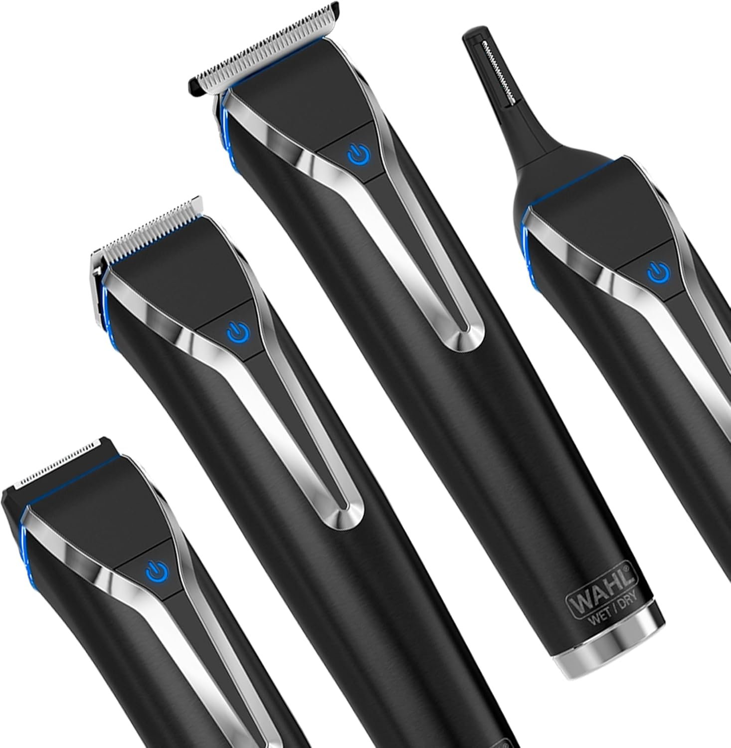 Wahl Stainless Steel Waterproof Lithium Ion Beard Trimmer for Men - Black - Electric Shaver, Nose Ear Trimmer, Rechargeable All in One Men'S Grooming Kit image number 3