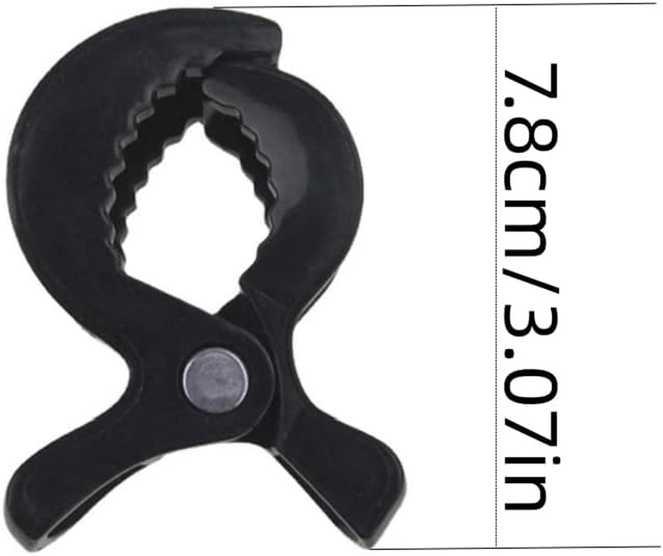 Changyeah Stroller Pegs Clips,6 PCS Universal Buggy Pram Pegs to Hooks Muslin and Toys Sun Shade to Canopy for Blanket Clamp, Stroller Pegs to Hook Muslin Sun Shade to Canopy(Black) image number 3