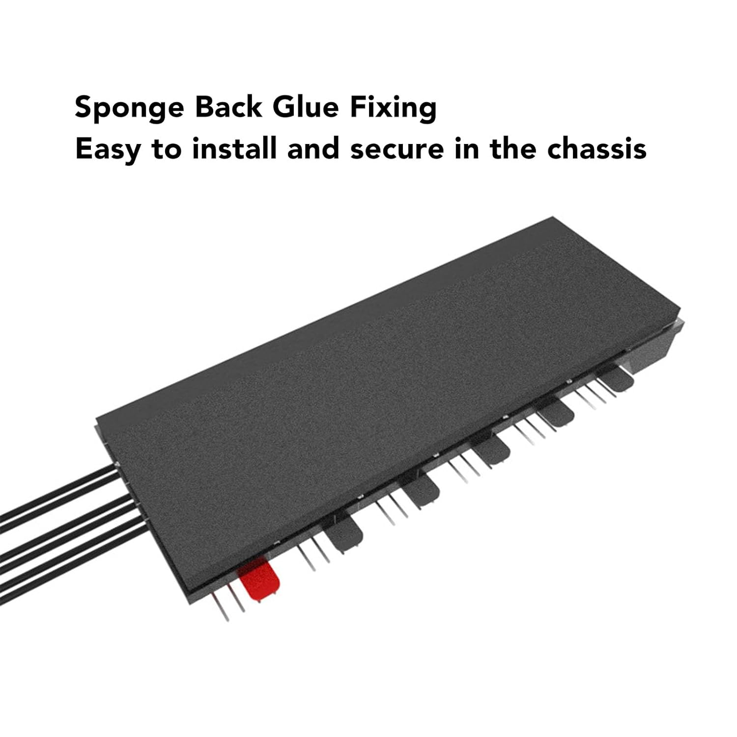 ARGB PWM Hub with 6X12V 4PIN PWM Fan & 5X5V 3PIN LED Ports, 15PIN Power Supply, 93X40Mm for Desktop Laptop Server image number 6