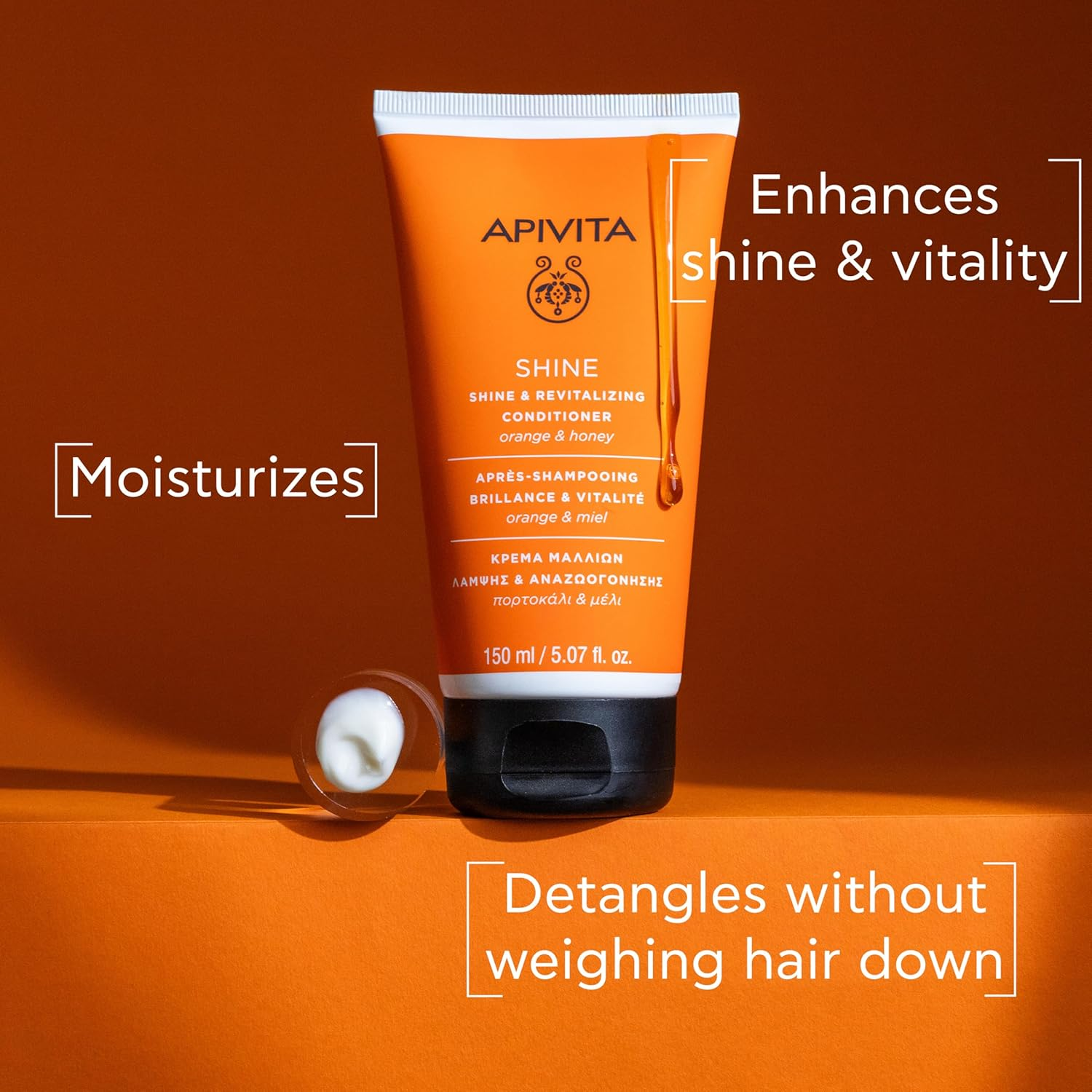 Apivita Shine & Revitalizing Conditioner with Orange & Honey (For All Hair Types) 150Ml/5.29Oz image number 3