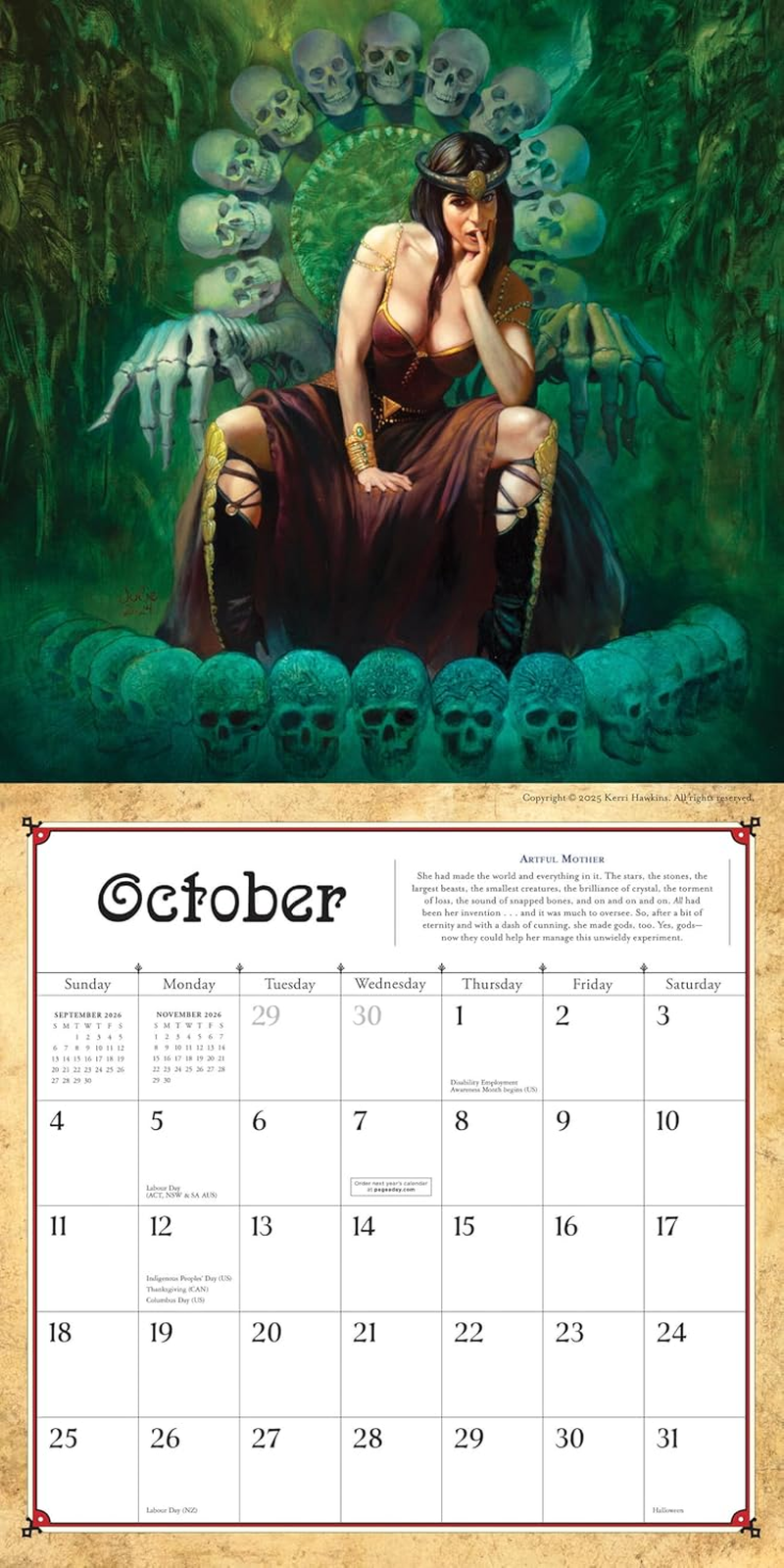 Boris Vallejo and Julie Bell'S Fantasy Wall Calendar 2026 image number 2