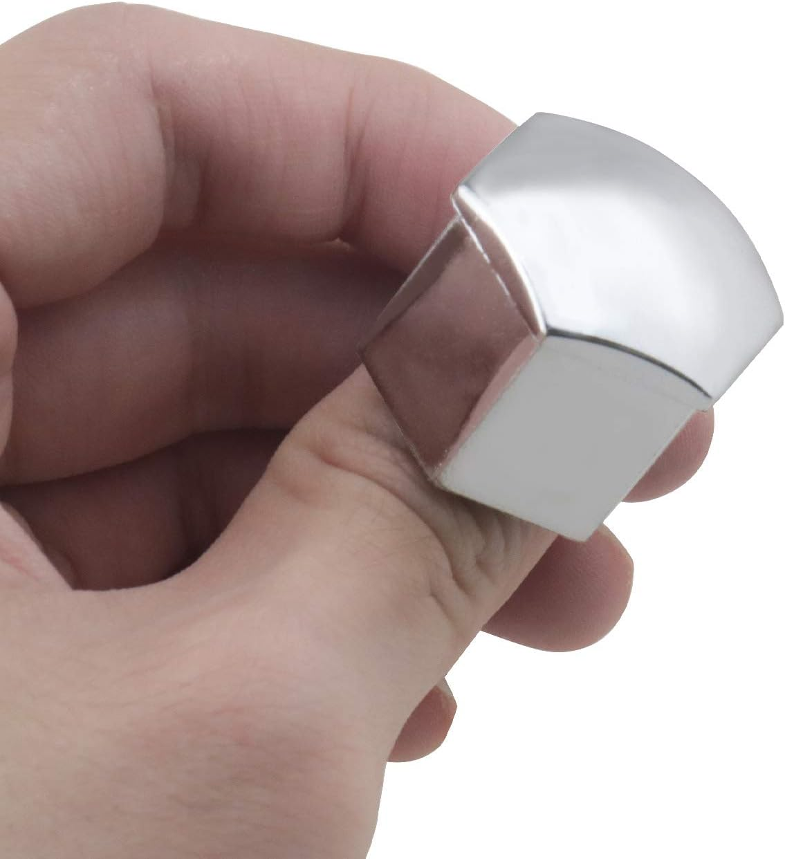 Emsea 20Pcs Chrome Silver Wheel Nut Caps Hub Bolt Covers 21Mm Hexagonal Protectors with Removal Tool Compatible with Range Rover Evoque Ducato - Black image number 4