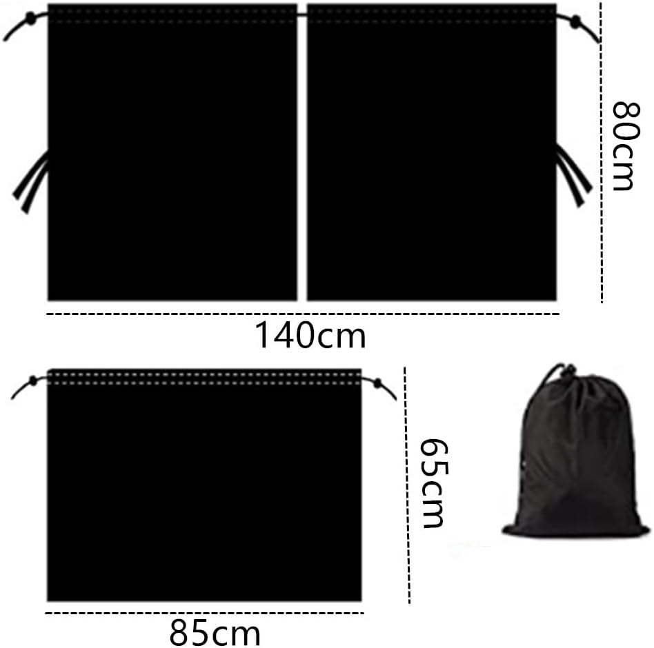 Sun Shade Side Window Covers, Car Divider Privacy Curtains, Car Window Cover Detachable Car Seat Partition Curtain Car Camping Curtains Privacy Protection Curtains for Travel Camping Nap Sleeping image number 1