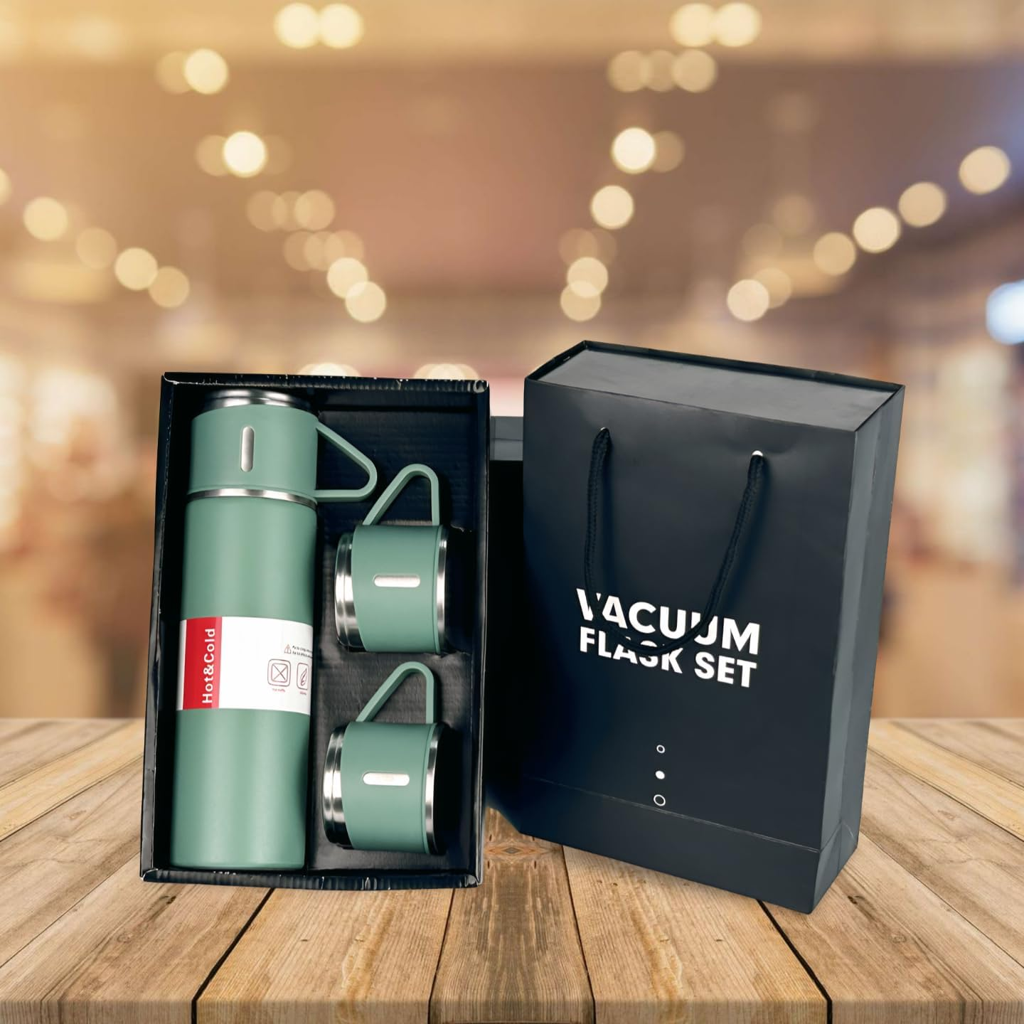 Premium Outdoor Travel Coffee & Tea Thermos Mug Set image number 1