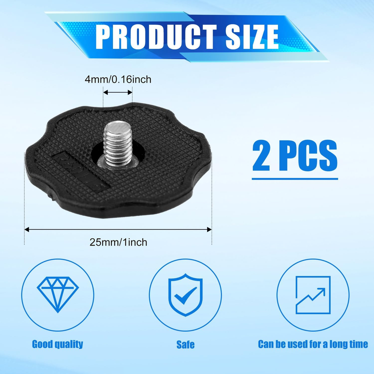 2Pcs Football Helmet Thumb Screws Compatible with Speedflex, Youth Football Helmet Chinstrap Thumb Screws to Maintain Youth Football Helmet Chinstrap Stabilization System image number 5