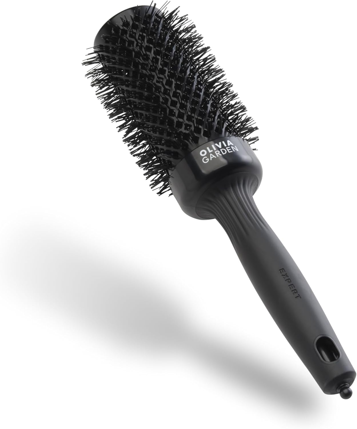 Olivia Garden Expert Blowout Shine &ndash; Gold & Brown - 35 - Ceramic Coated round Brush for Smooth Blowout, Frizz-Free Hair & Radiant Shine