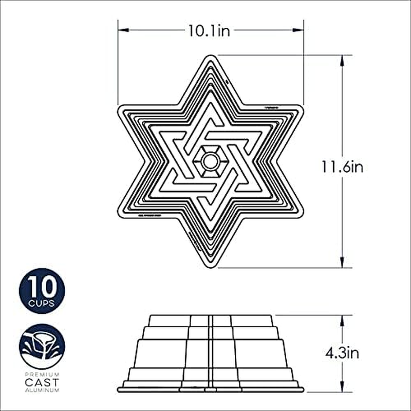 Nordic Ware Star of David Bundt Pan image number 3
