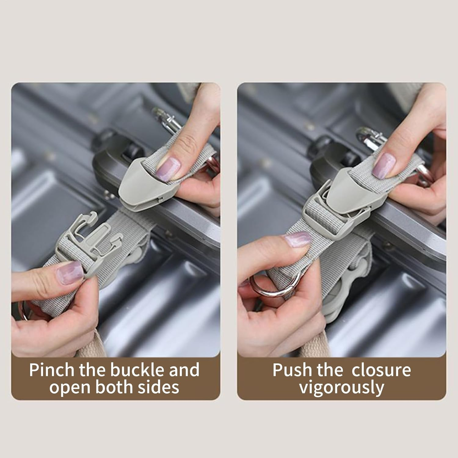 Polyester, Silicone & Alloy Strap Luggage Connector Strap - 31Cm Elastic Connector Belt, Connectors Belt Travel Baggage with D-Ring Hook & Buckle, Multi-Functional with for Suitcase & Carry-On image number 6