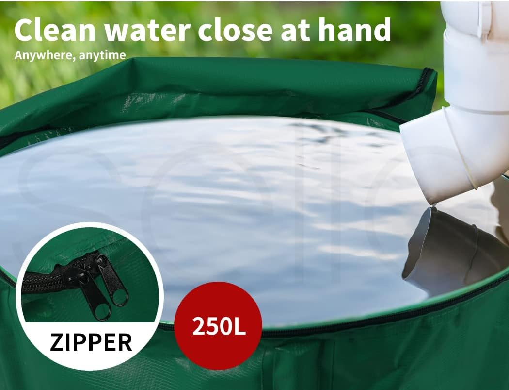 Water Tank Rain Storage Tanks Collapsible Camping Caravan Hydroponic Aqua 250L image number 6