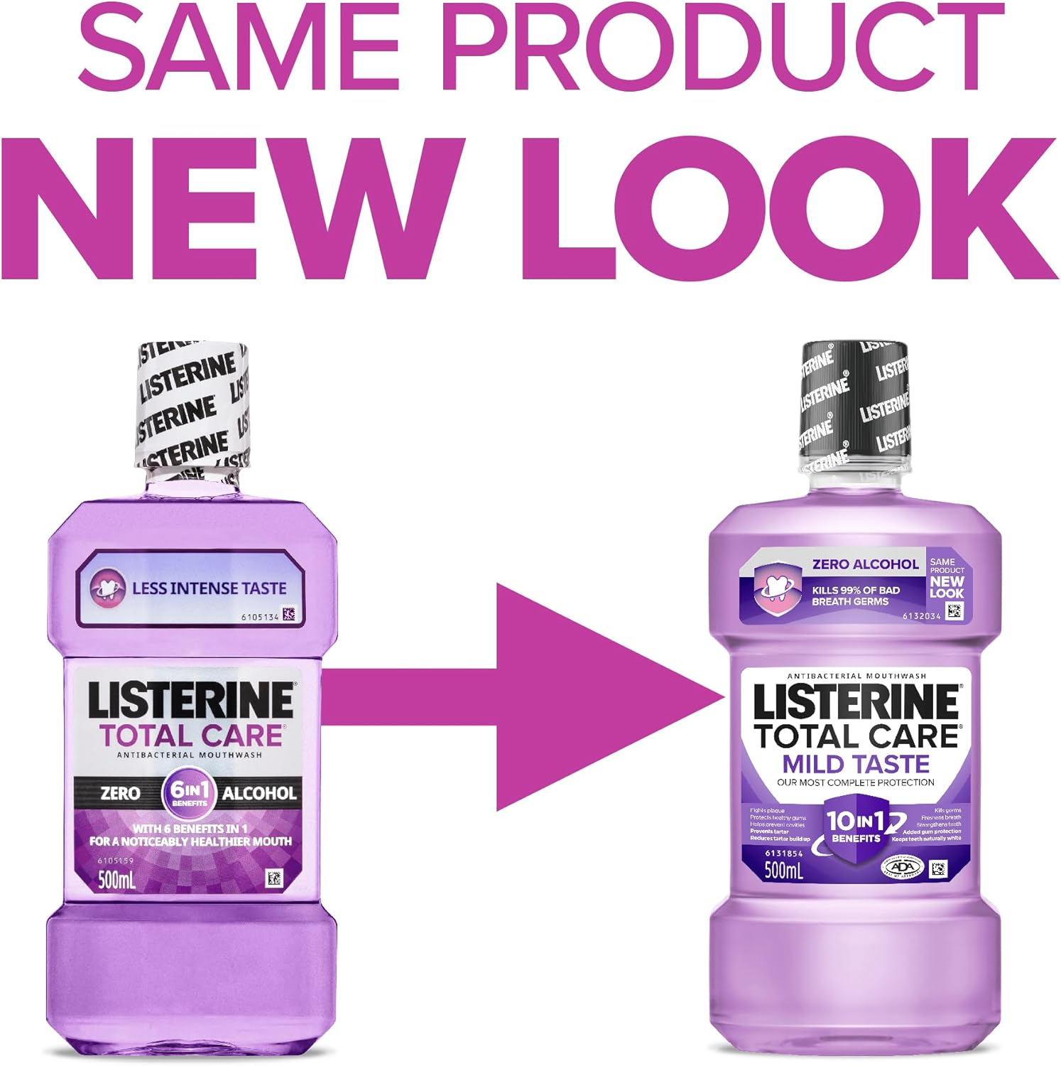 Listerine Total Care Zero Alcohol Mouthwash 1L image number 6