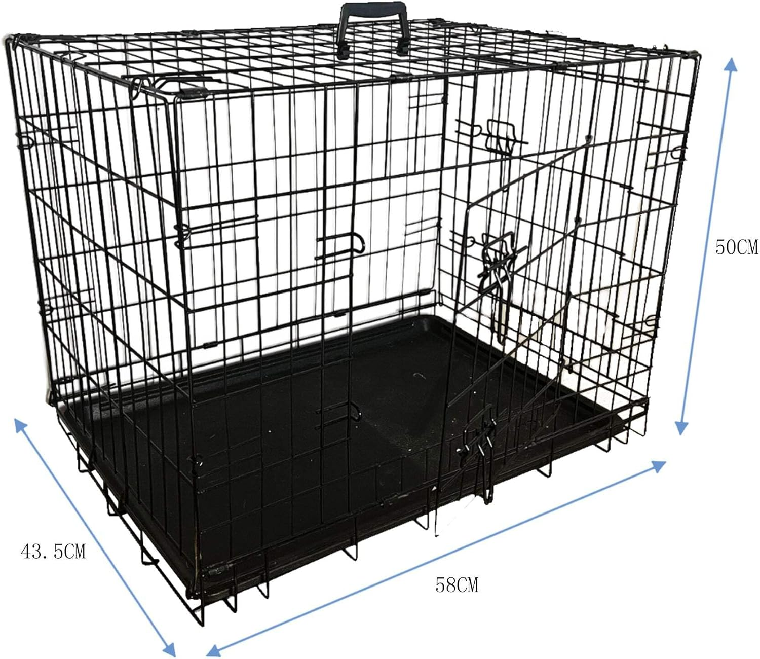 Salesbay 24Inch Collapsible Pet Dog Cage Metal Kennel Portable Cat Rabbit House image number 1