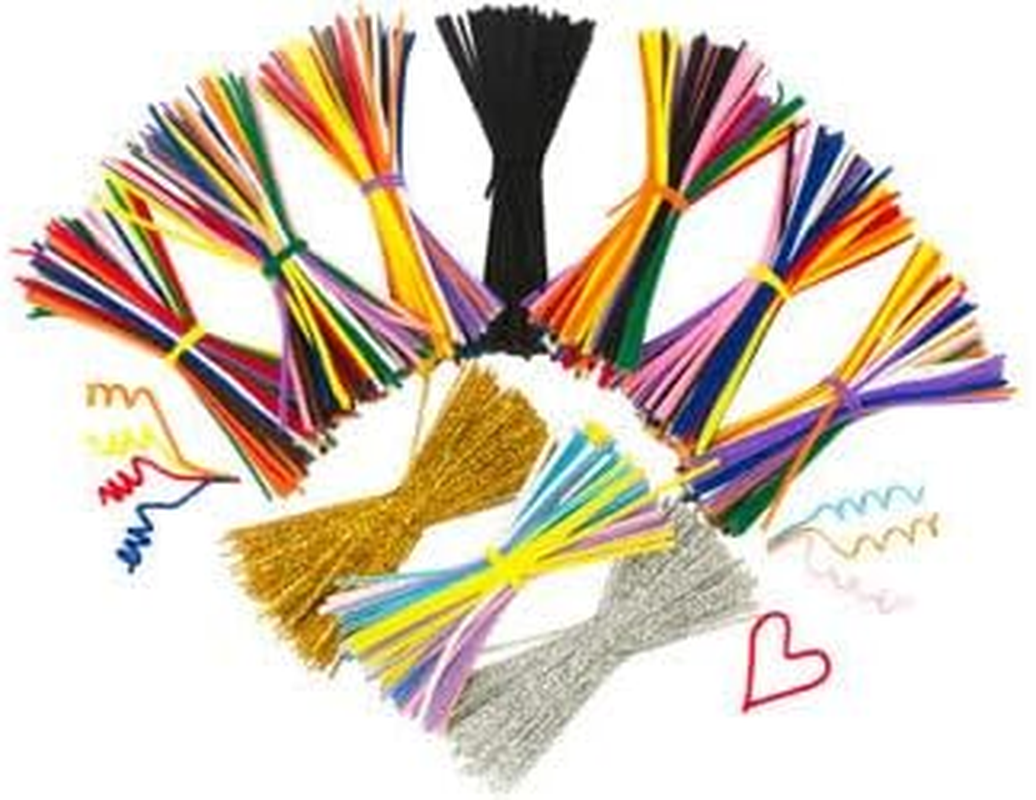 Educational Colours Chenille Stems 1000 in Storage Container