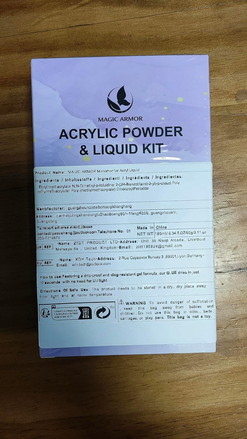 Acrylic Nail Kit and Acrylic Powder Set and Professional Liquid Monomer - 3 Colors Acrylic Powder Clear Pink White Professional Acrylic Monomer Liquid 5Oz Acrylic Nail System for Acrylic Nails Extension Kit image number 1