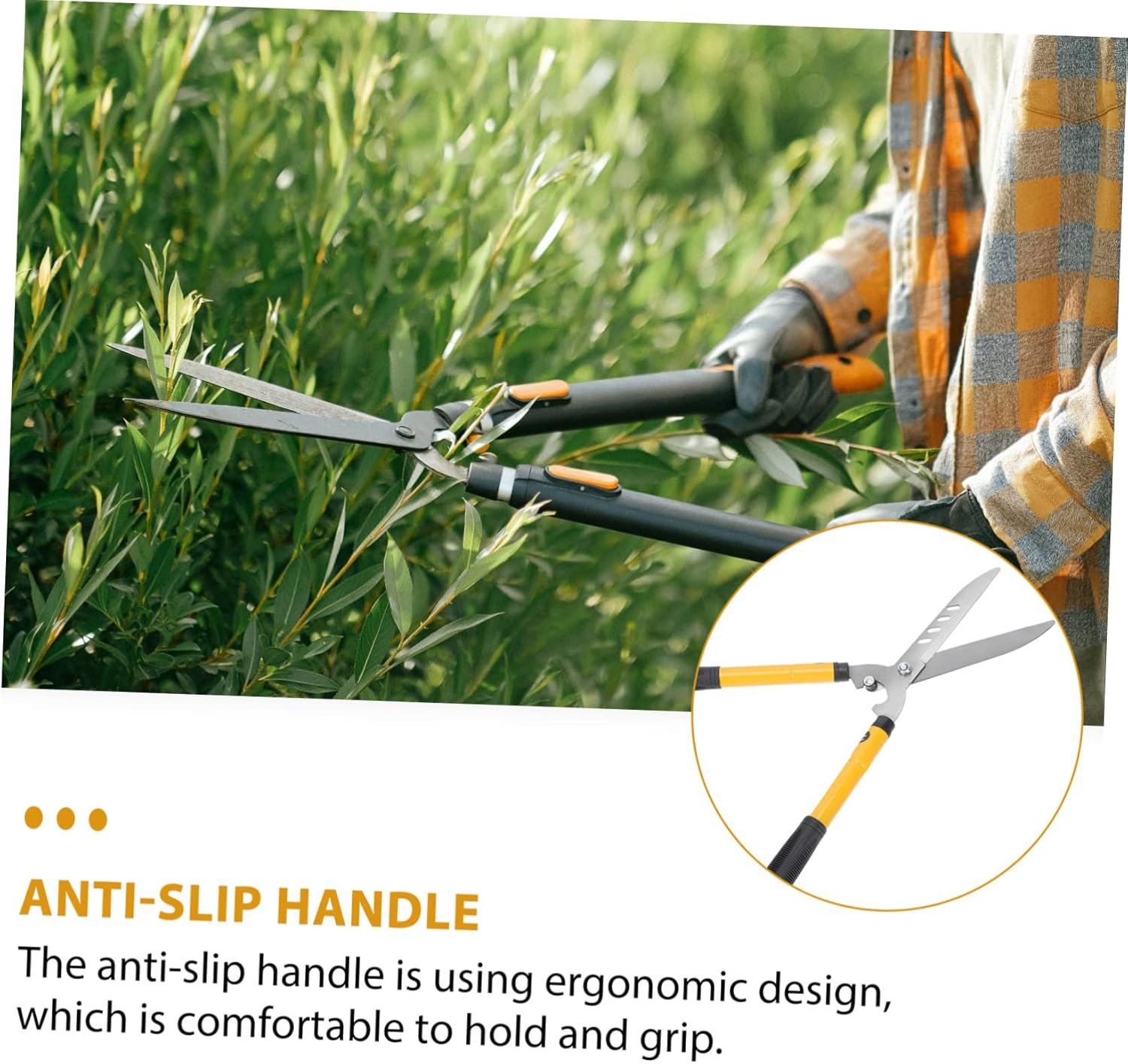 1Pc Practical Garden Pruning Shear Lightweight and Labor Saving Gardening Scissors for Effortless Trimming of Tree Branches and Plants for Both Handed Users image number 2