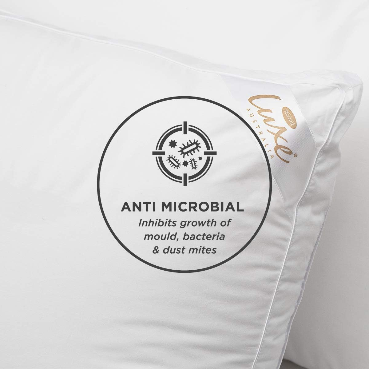 Tontine Luxe Optimum Comfort Anti-Microbial Sleeping Support Pillow Firm Profile image number 5
