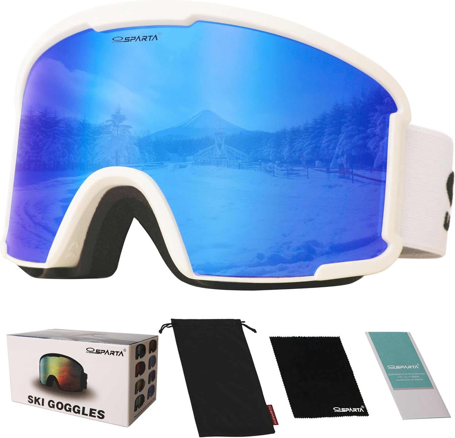OUTDOOR SPARTA Snow Sports Goggles- Helmet Compatible Ski Goggles for Men & Women with 100% UV Protection image number 6
