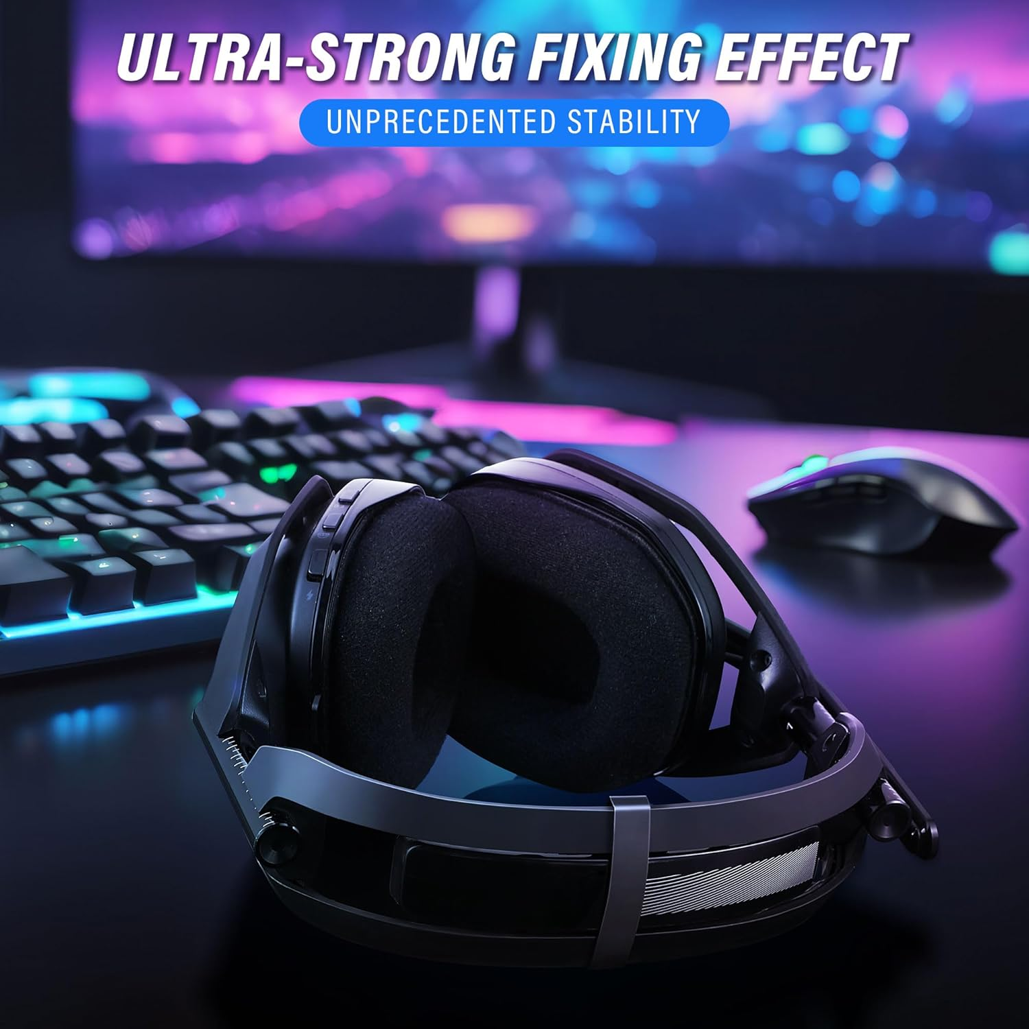 Enhon 2 Pack Aluminum Headphones Support Brace Clamps, Compatible with Astro A50 Gen 4 & Mod Kit Durable Headband Clip for Enhanced Stability and Comfort (Black) image number 4