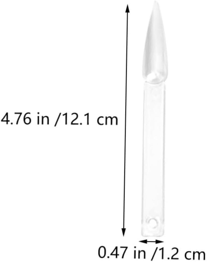 HAMPPLIES 160Pcs Fan Shaped Transparent Nail Piece Color Board for Manicure Practice False Tips Display Multipurpose Nail Salon Tool for Polish Color Display and Art Training image number 4