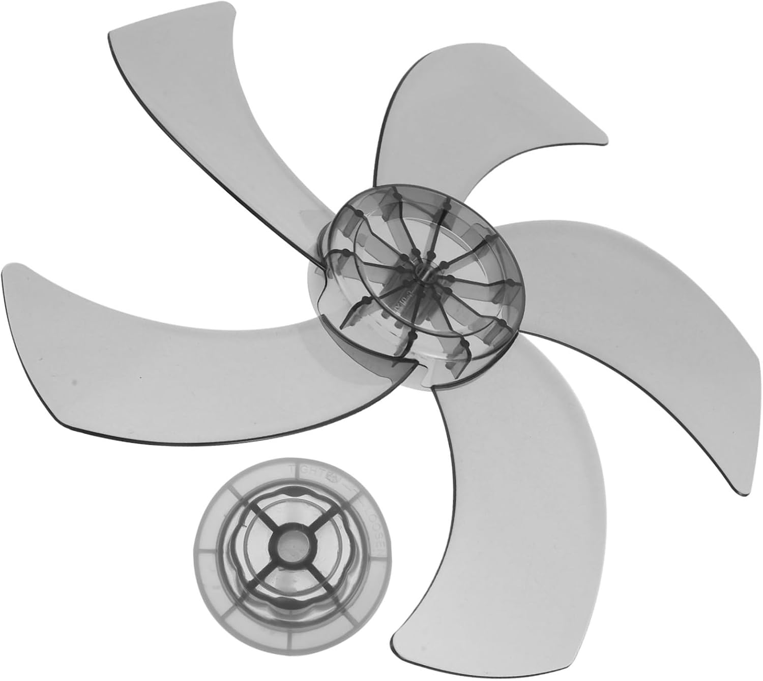 AUTSUPPL Replacement 16-Inch 5-Blade Standing Pedestal Fan Blades Black Plastic Electric Floor Fan Parts for Home and Bedroom Use image number 6