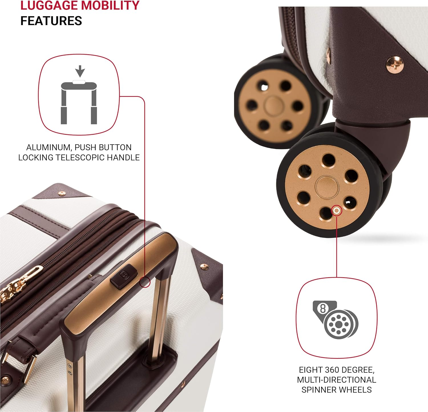 SWISSGEAR 7739 Trunk, Hardside Spinner image number 2