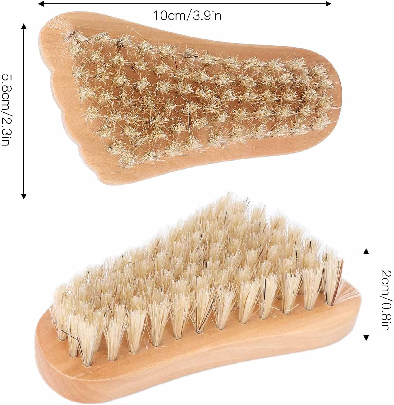 Nail Brush Wooden Nail Scrubber Exfoliating Home Travel Nail Salon image number 3