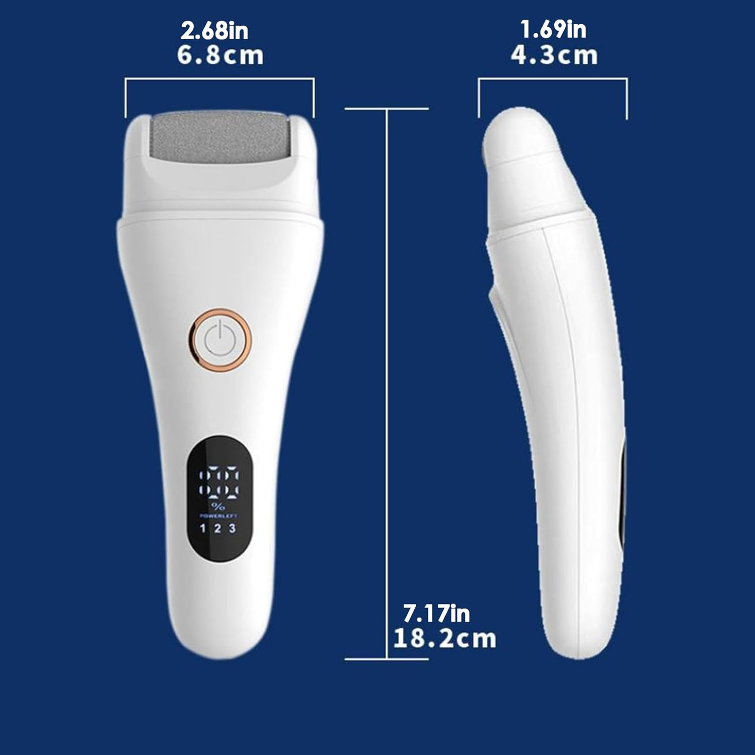 Electric Foot File, Electric Foot File Callus Remover, Rechargeable Cordless Portable Grinder Shaver Sander for Pedicure, Home, Bath, Spa, Salon - Black image number 6