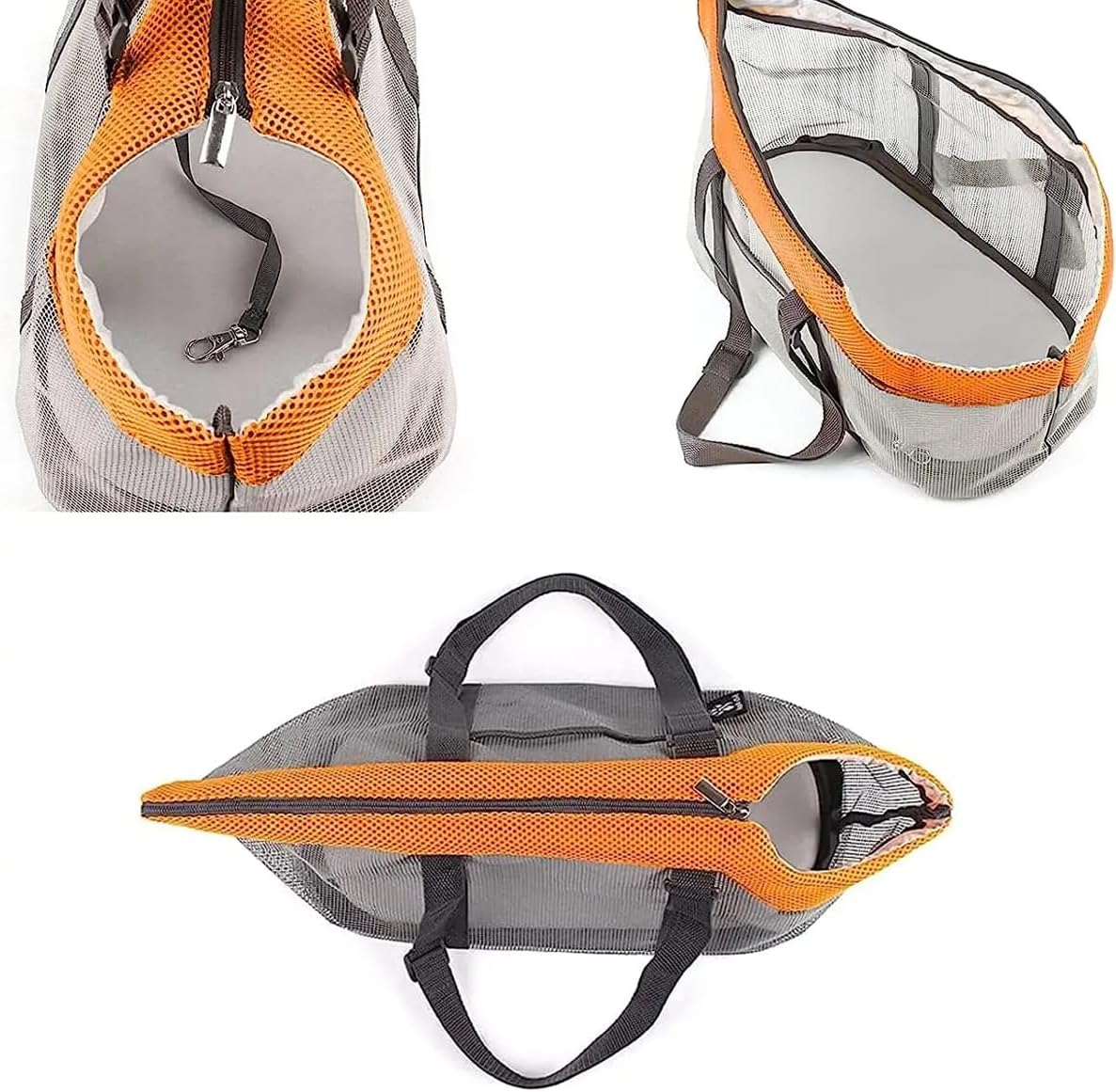 AIMALL Large Capacity Pet Carrier &ndash; Breathable Mesh Portable Dog Bag, Adjustable Shoulder Strap, Safety Buckle, Foldable, Easy to Clean, 16.9 X 14.9 X 12.2 Inches image number 4