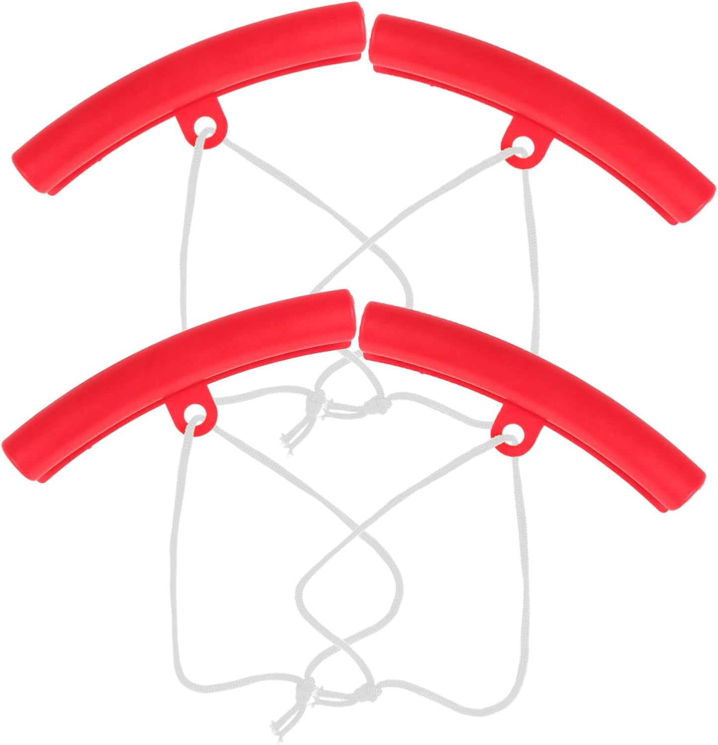 Beatifufu 4Pcs Car Wheel Rim Protectors Tire Guard Red Steel Rim Covers for Automotive and Motorcycle Wheel Replacement Accessories Random Color image number 3