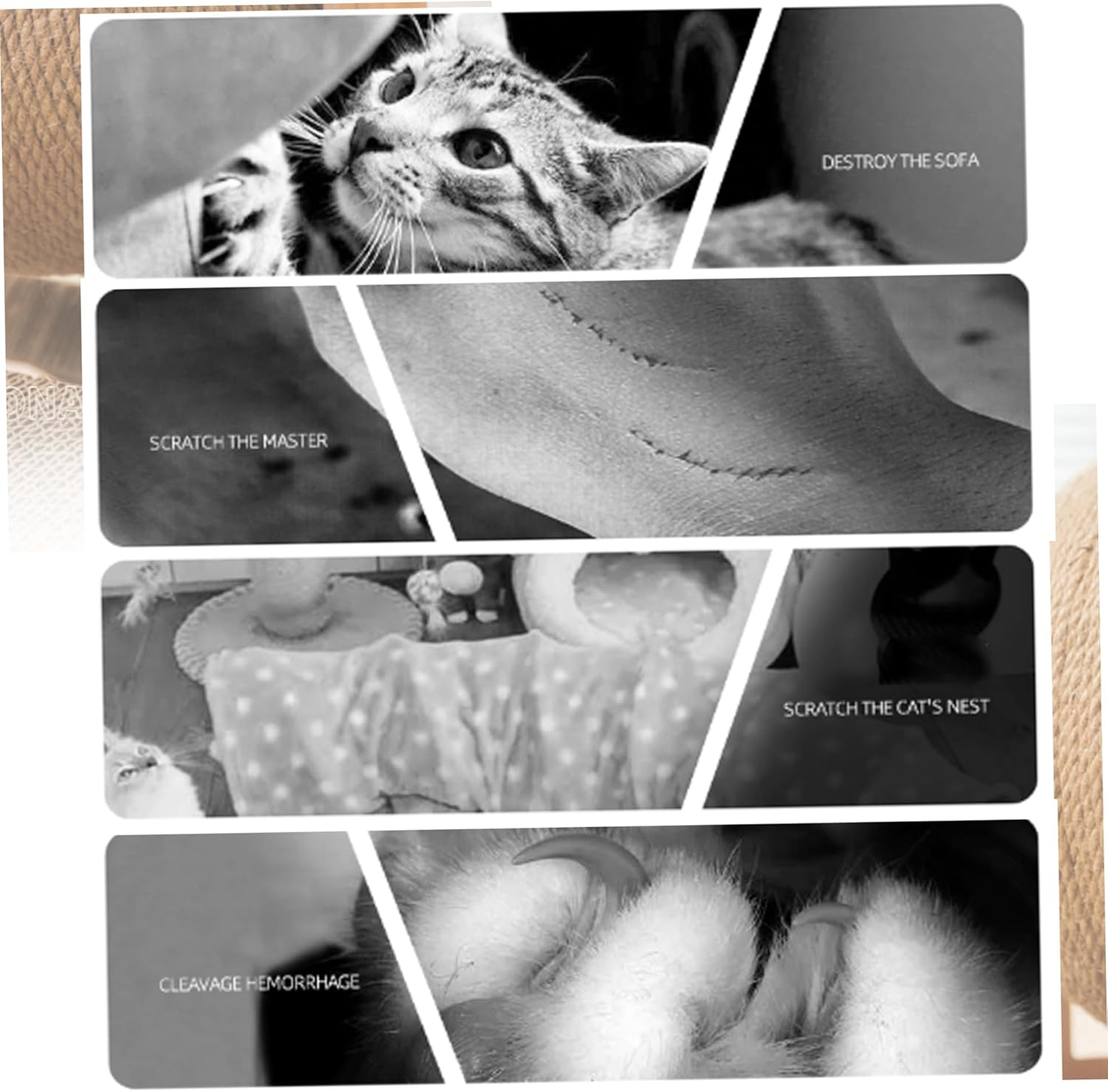 Cat Scratcher Ball Large Cat Scratching Ball Spinning Solid Cat Scratching Toy Pet Interactive Toy Protect Your Furniture from Scratches Scratching Pads