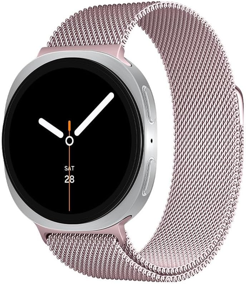 Metal Milanese Loop Compatible with Samsung Galaxy Watch 8 40Mm 44Mm Band Men and Women, Magnetic Clasp Replacement Strap for Samsung Galaxy Watch 8 46Mm Classic